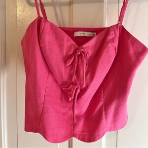 Cute pink girlie Blush top. Wore once. Good fit for small